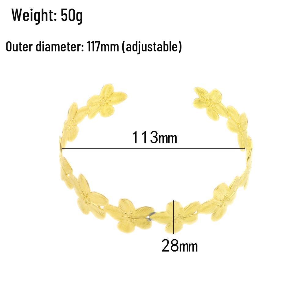 Exquisite Floral Patchwork Metal Choker: Elegant, Adjustable Necklace for Women