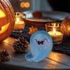 Halloween Ghost Decor Cute Luminous Outdoor Decor Tiny Ghost Resin Statue With Box Holiday Atmosphere Props For Bedroom Living