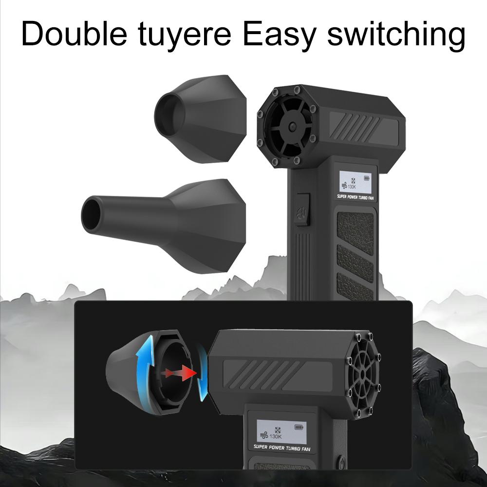 160000 U/min Mehrzweck-Jet-Lüfter mit Taschenlampe Jet-Trockenbläser 3 Geschwindigkeiten Laubbläser Kabellos für Autos Computertastaturen und Außenbereiche