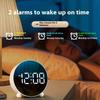 LED Large Digital Intelligent Alarm Clock Rechargeable, Silent and Timed, Children's Learning Clock Gift