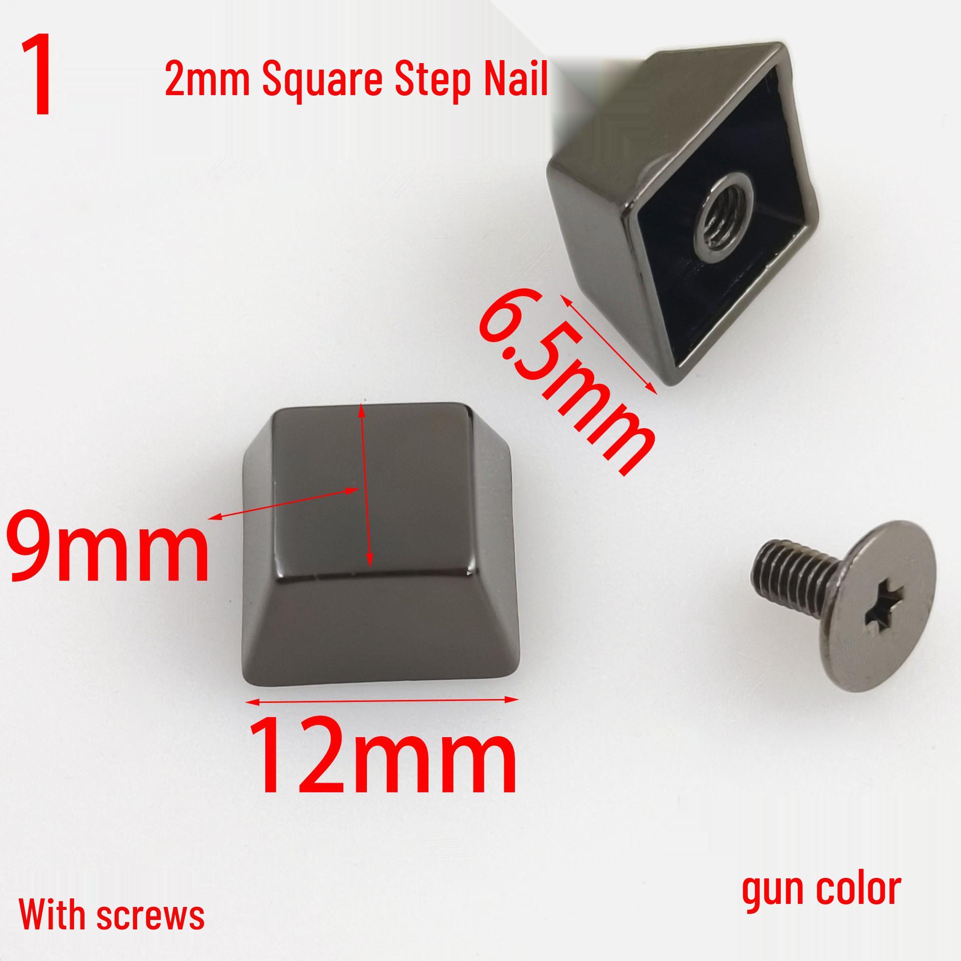 

12MM Multifaceted Square Taper Rivet for Clothing, Bags, Shoes & Accessories – Flat Four-Cornered Design