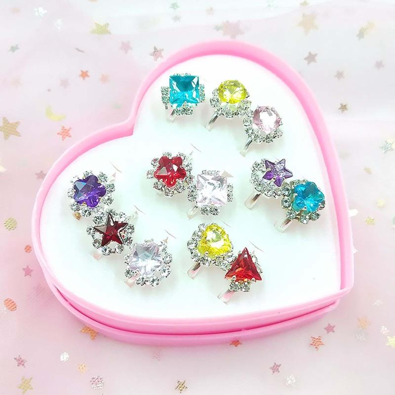 Cartoon Ringen 12/36 Stuks/Doos Kinderen Legering Vingerring Decoratie Verstelbare Knokkelring Feestartikel Actiefiguren Speelgoed