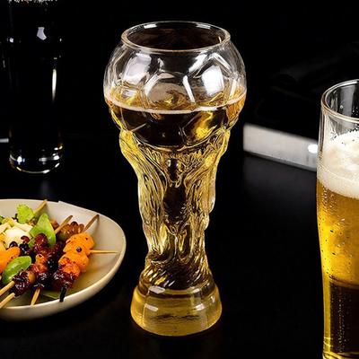 Yousheng Beker-vormig Bierglas Creatief Voetbalontwerp Beker Nieuwigheid Mok voor Feest Bar Uniek Cadeau voor Voetbalfans