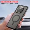 For Magsafe Case For VIVO IQOO Z10 Turbo Pro Acrylic Matte Shockproof Hard Bumper Magnetic Cover for IQOO Z10TurboPro Shell