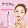 3 In 1 Electric Facial Cleaner Face Cleansing Brush Wash Machine With Base Spa Skin Care Massager Blackhead Cleaning Charging