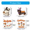 Halloween Porch Wall Sign for Front Door Entryway Display, Funny Wooden Hanging Pendant Accent for Fall Party Setup