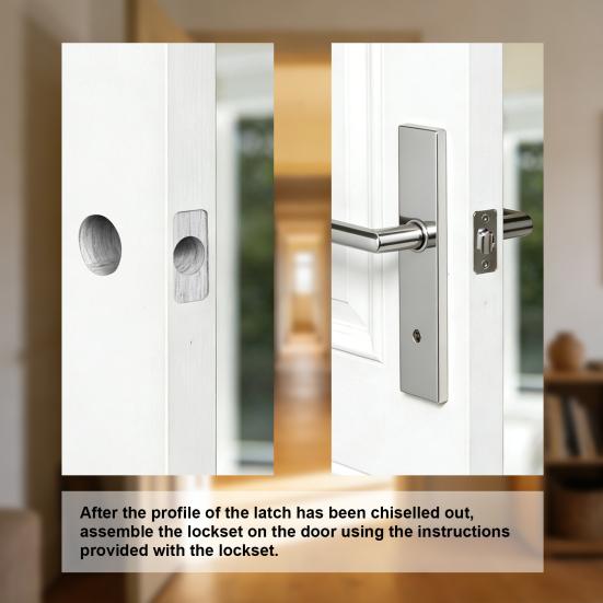 Door Latch Mortise Tool Fits 1-3/4" or 1-3/8" Thick Door Help Remove Material to Install Door Latch Accurate Professional Door Latch Installation Kit