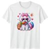 Cute Fluffy Dog Easter Bunny Unisexs TShirt Puppy Easter Easter Gift For Her