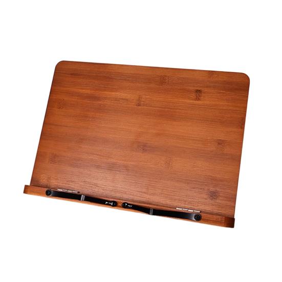 Çocuklar İçin Bambu Kitap Standı, Çocuklar İçin Ayarlanabilir Katlanabilir Okuma Rafı, Ders Kitapları İçin Çok Fonksiyonlu Masaüstü Kitap Tutucu