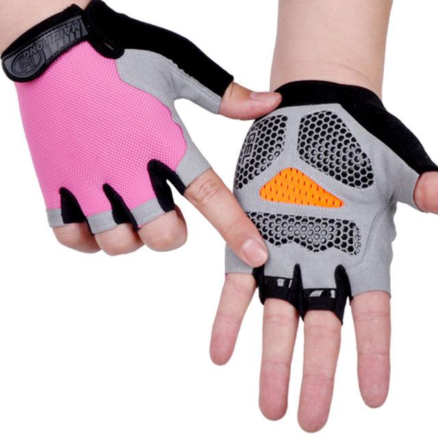 Professional Non-Slip Breathable Fitness Gym Women and Men Half-Finger Summer Fishing Biking Fingerless Gloves Womens Bicycles