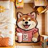 2D Home Decor Carpet Non-Slip Cartoon Carpet Soft Dog-Shaped Area Rug  Living Rooms