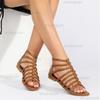 Women Summer New Low-heeled Platform Shoes Women Fashion Round Toe Hollowed Out Sandals Solid Color Sexy Party Dress Sandals