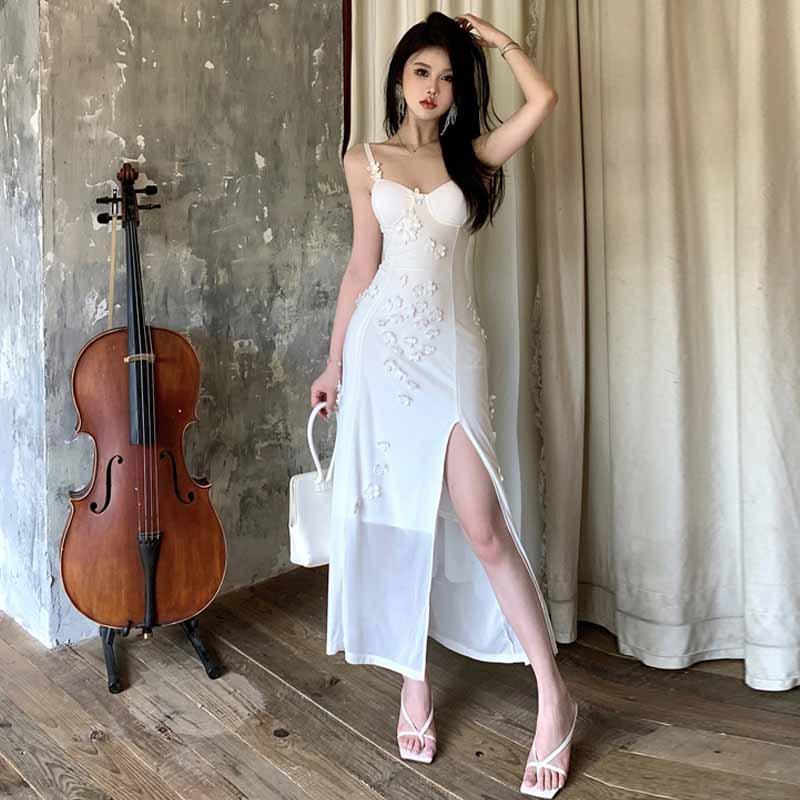 

Женское платье Spice Girl с объемной декоративной сеткой и секущимися концами L