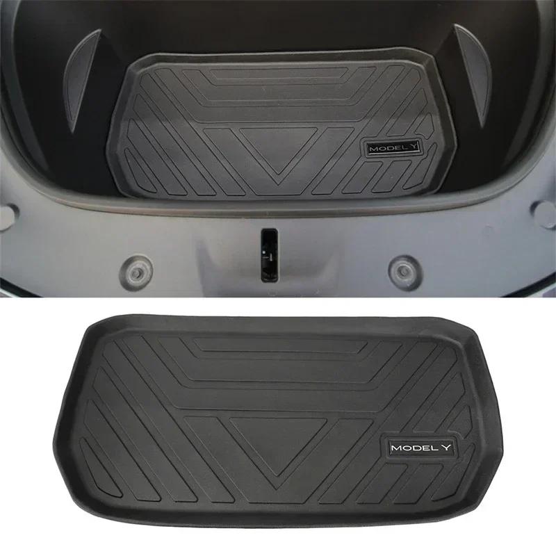 Upgrade Cargo Liner Set For Tesla Model Y 2020-2025 All-Weather Trunk Mats Set Carpet Protect Frunk Front/Lower Boot Liners