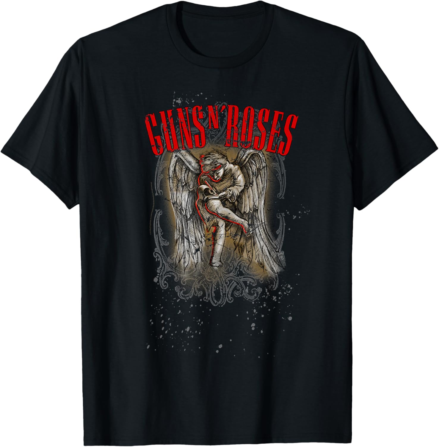 

Guns N Roses Official Sketched Cherub T-Shirt Small 5XL різнокольоровий