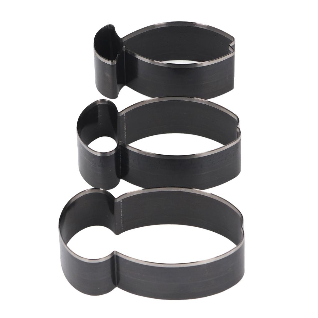 3 Pcs Set Leather Cutting Die Fish Shaped 76 70 61mm Long Alloy Steel Hollow Punching Tool for