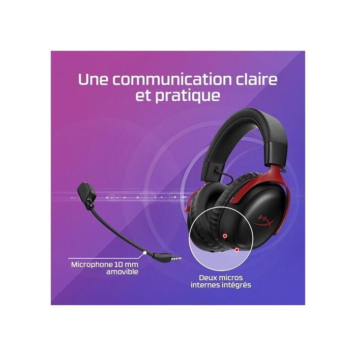 Casque PC Hyper X Cloud III S Wireless Black-Red Gaming Headset