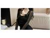 Elegant Off-the-Shoulder Mesh Bodycon Dress with Long Sleeves