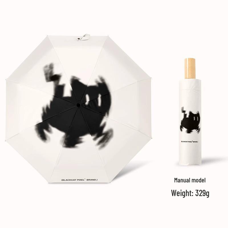 Autoschirm mit Doppelfunktion: Damen High-End Falt-Sonnenschirm mit Schwarzleim-Beschattung, UV-Sonnenschutz, Kompaktes Design