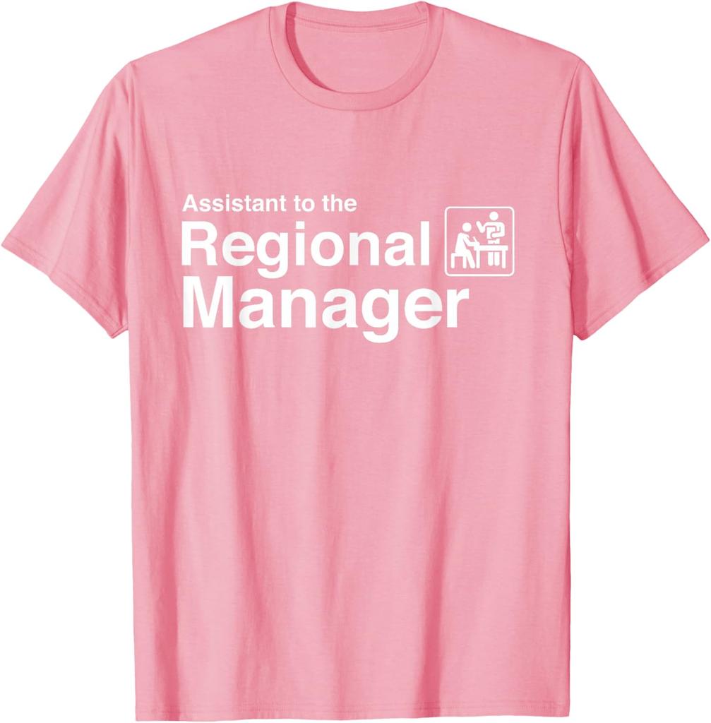 Assistant to the Regional Manager Graphic Print Cotton Short Sleeve TShirt Casual Tee