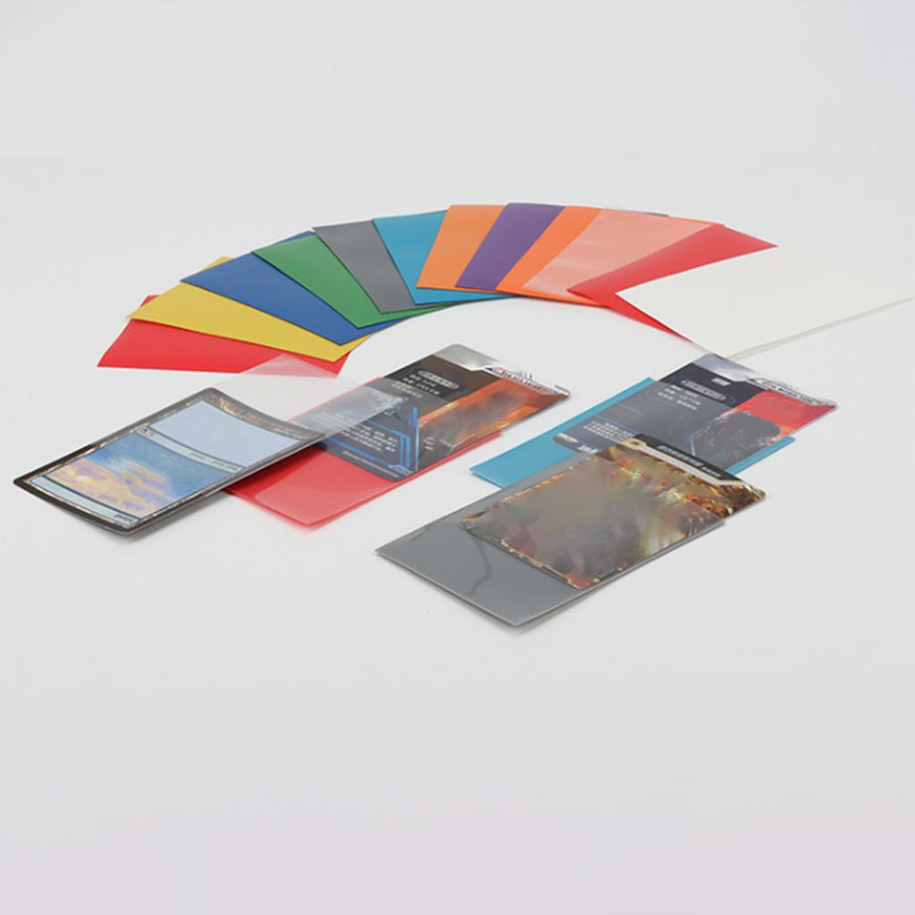 50Pcs Dustproof Card Cover Matte Card Sleeves Trading Cards Protector Deck Guard Plastic Card Holders for Standard Cards