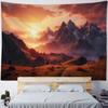 Wanddekoration Zuhause Wandteppich Sonnenuntergang Berg Fluss Hintergrund Büro Wohnzimmer Wandteppich