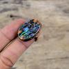 Abalone Shell Ring Electroformed Copper Ring Adjustable Ring Unique Electroformed Jewelry Handmade Gemstone Ring Wedding Gift Statement Ring