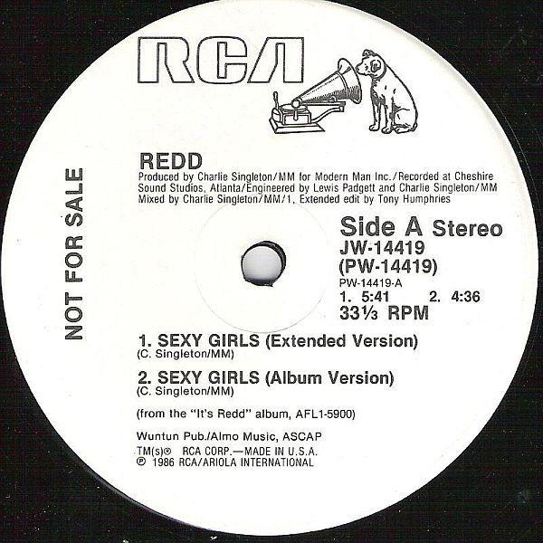 

12inch Record REDD Sexy Girls JW14419 RCA 1986 US SoulFunk Used