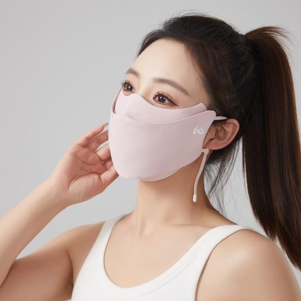 Compartment-style Summer Face Mask Hanging Ear Show Your Nose and Mouth Sports Mask UV Protection