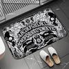 Flannel Printed Rug Ouija Board Design Spirit Board Halloween Theme Floor Mat