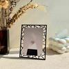 Hollowed-Out Acrylic Photo Frame 7-Inch Postcard Display Frame Magnetic Picture Frame DIY Photo Decoration (Photos Not Included)