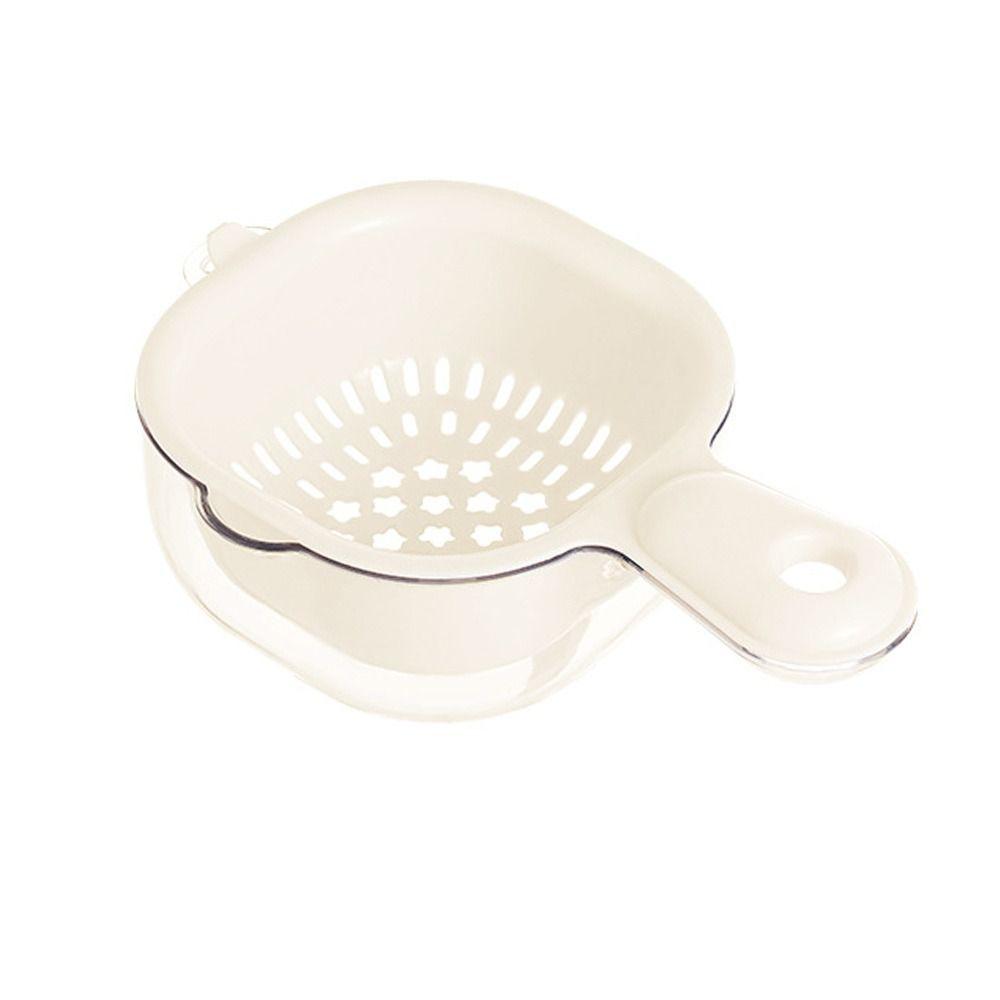 Multifunctional Double-Layer Drainage Basket Vegetable Washing Basin Draining Bowl Kitchen Sink Drain Basket with handle