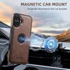 SUTENI M2 For iPhone 16 Magnetic Phone Case Waxy Texture Leather+TPU Cover with Card Bag