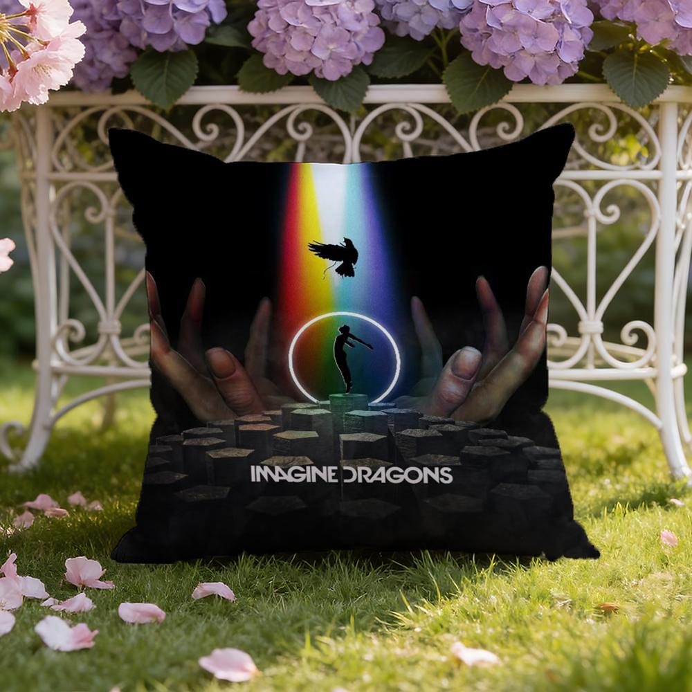 I-Imagine D-Dragons Cushion Cover Home & Car Dual-Scene Pillow Cover: Reversible for Premium Comfort