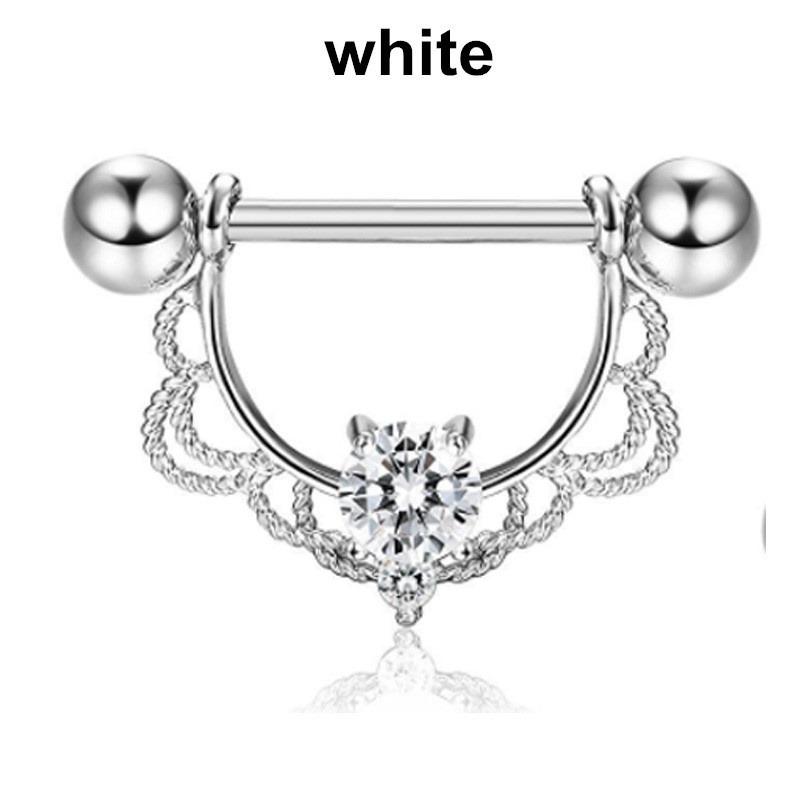 Kaufe 1 Stück chirurgische Stahl Brustwarze Piercing Mode