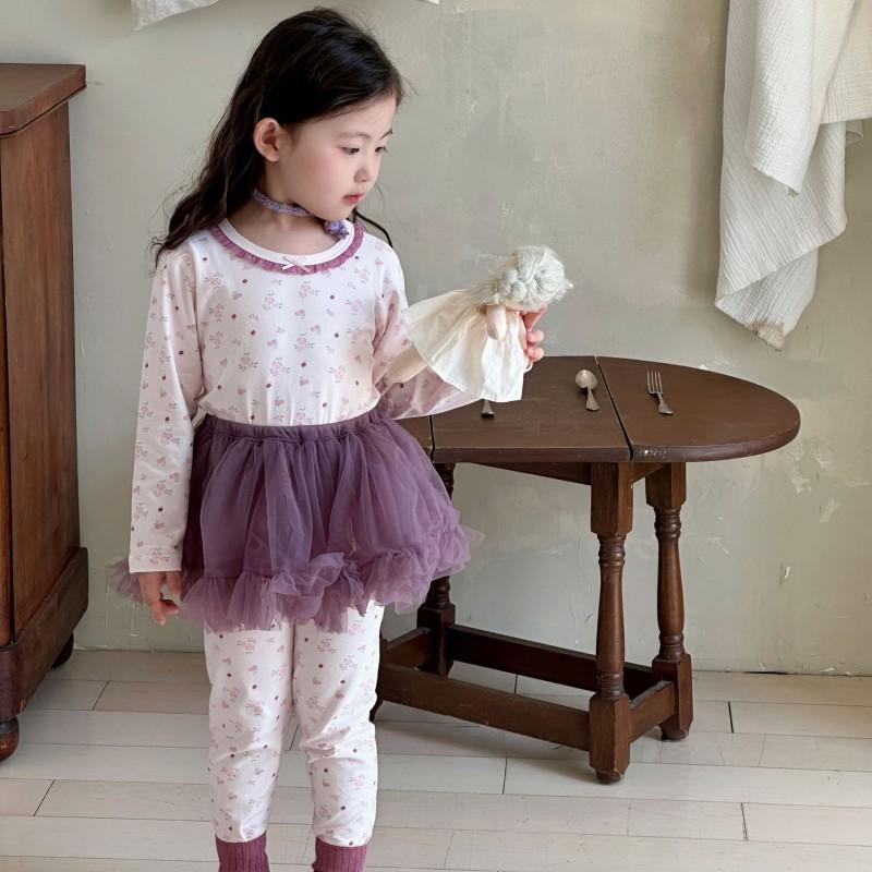A Kids Thermal Underwear Set Cartoon Cotton Homewear 3-8 Years Old