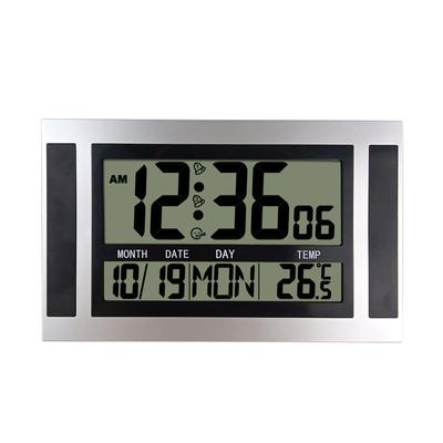 Digital Alarm Clock Battery Powered LCD High Definition Screen Wall/Desk Clock With Indoor