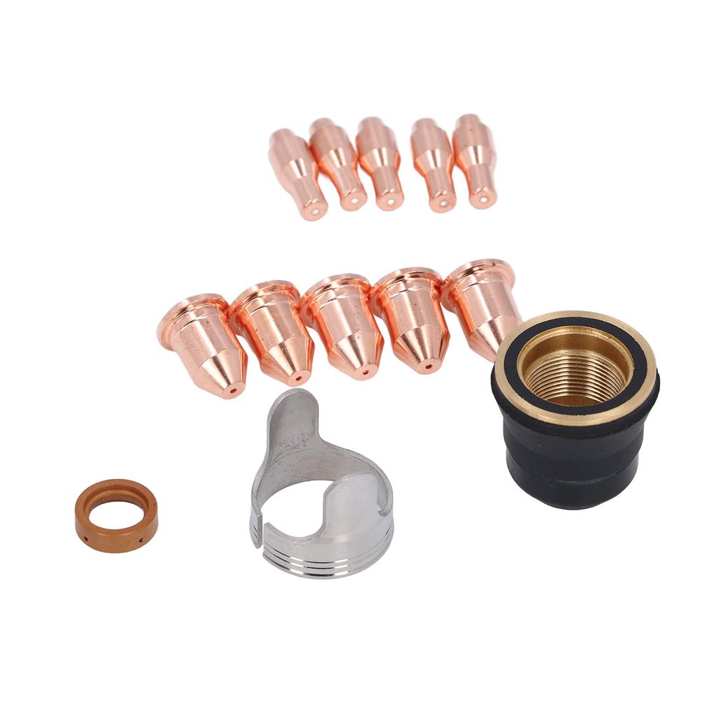 13Pcs Plasma Cutting Torch Consumables Set Accurate Tip Electrode for IPT45 Cutter Equipment