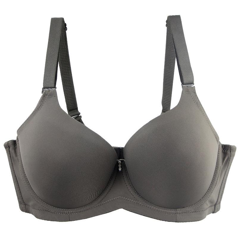 Hot Sale Thin Cup Large Size Bra Glossy Anti-sagging Bra Gathered with Steel Rim Thin Bra