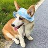 Tie Dye Pet Hat With Ear Hole Round Brim Dog Puppy Cat Sun Hat Bucket Hat Pet Decorative Accessories