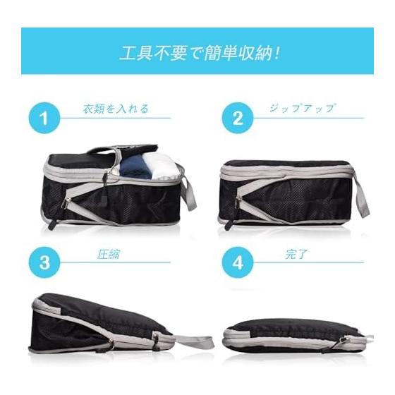 Handbag 3-Piece Set, Zipper Compression, Travel Storage Bag, Compression Set, Toiletries/Cosmetics, Clothes Storage, Business Trips, Travel,