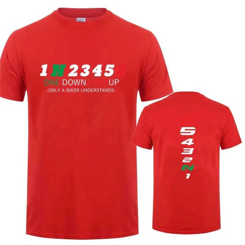 1N23456 Motorcycle Only A Biker Understands T Shirt Motorbike Tee Printed Race Shirt Casual Tops Summer Men Short Sleeve Cotton