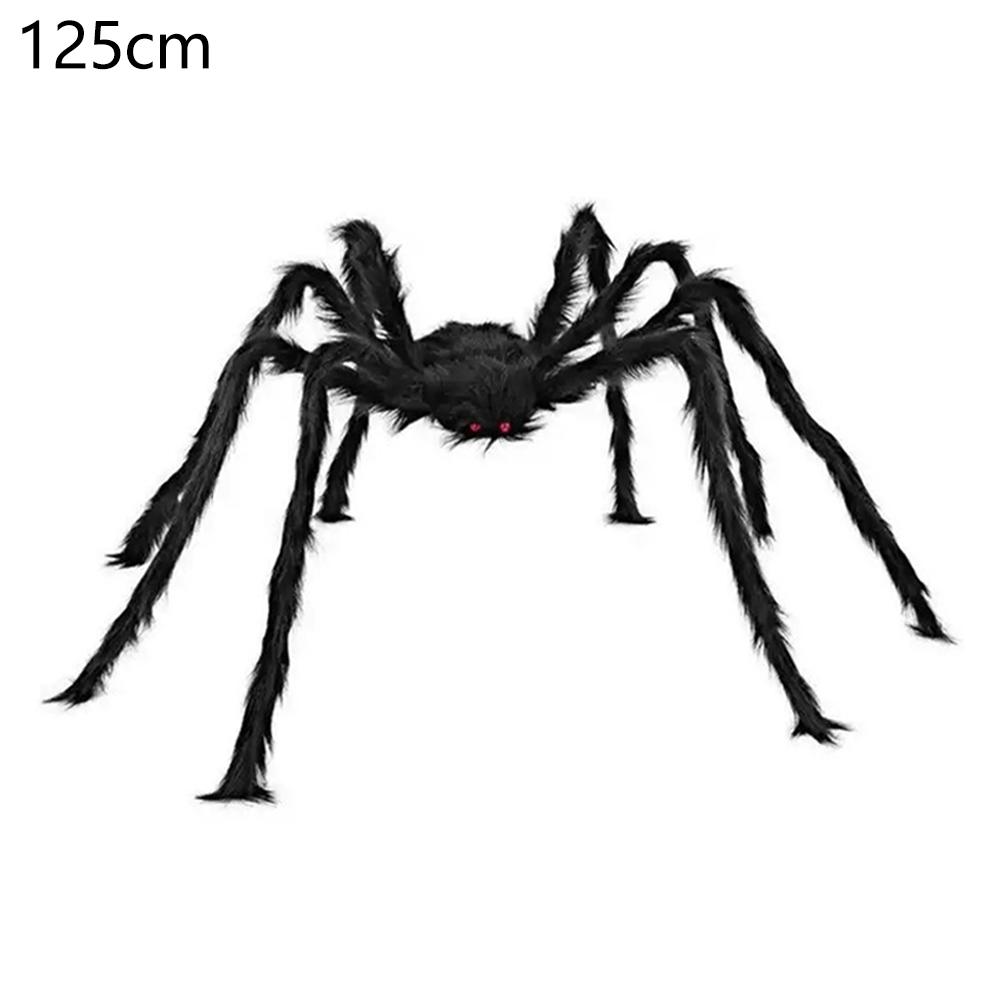 Halloween Plush Spider Veil Horror Party Decoration Props Simulation Spider Outdoor Party Decorations Spider