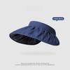 UPF50 Plus Dual Purpose Sun Visor Hat Full Face Protection Foldable Headband for Driving and Hiking