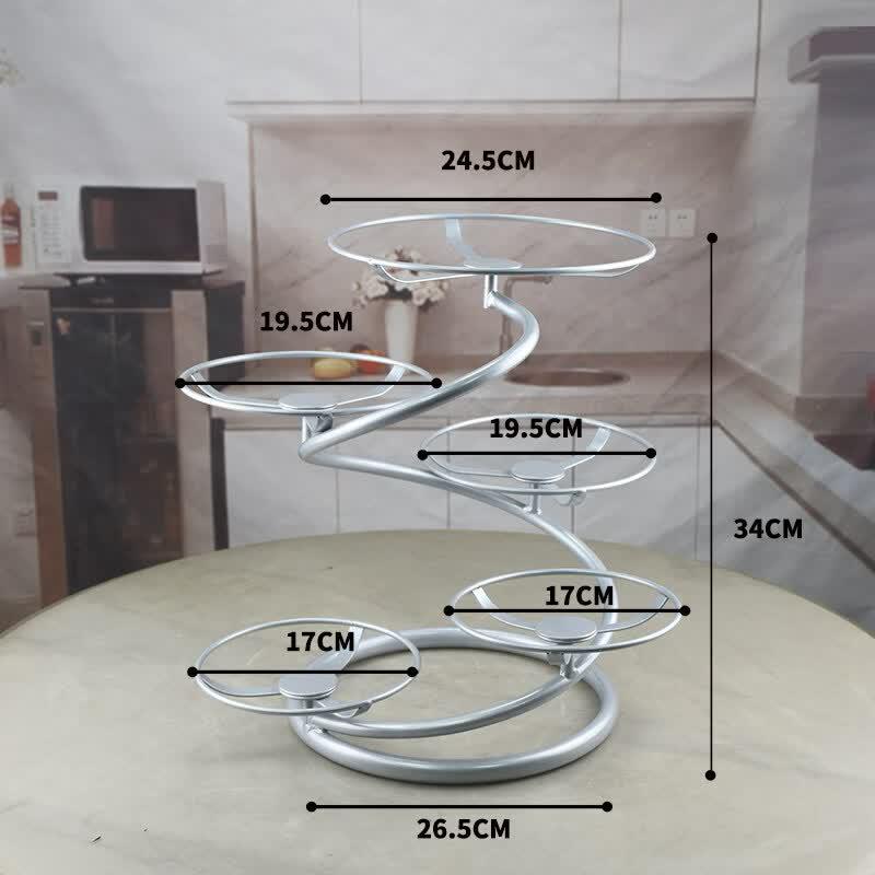 Multi-Tier Stainless Steel Serving Rack