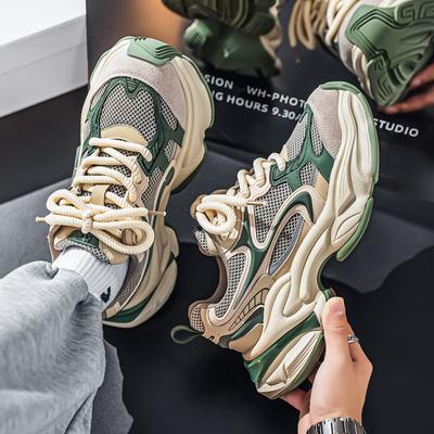 New Platform Dad Shoes Mesh Breathable Heightening Sports Shoes Student Niche Casual Shoes