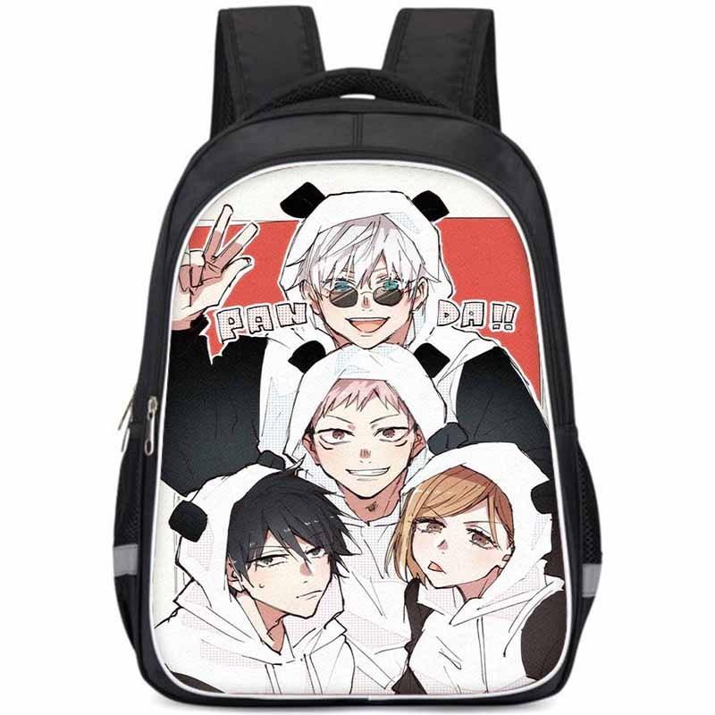 Spacious Jujutsu Kaisen Backpack For Kids With Lightweight Oxford Fabric
