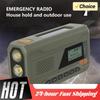 Portable DAB FM Radio Emergency Radio with Flashlight Bluetooth Speaker Hand Crank Radio Powerbank for Camping Storm Survival