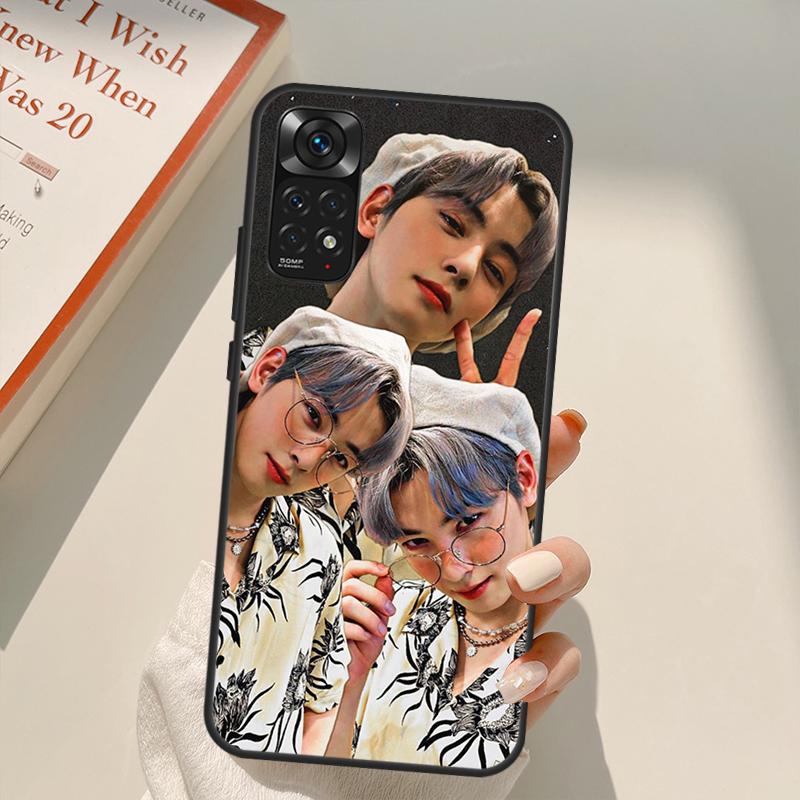 Cha Eun Woo Korean Actor Singer Case For Xiaomi Redmi Note 10 8 9 11 Pro 8T 9S 10S 11S Redmi 10C 9C 9A 9T K50 K40 Gaming