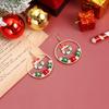 Christmas Earrings Ear Hanging Colorful Bells Pearl Element Earrings New Year's Scarf Gift
